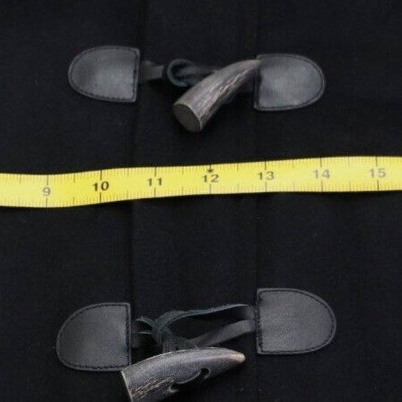 New Vince Wool Toggle Coat Men's Jacket Size Large Black Color $725 - Picture 12 of 16